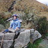 Lori auf dem Inka-Trail  Lori auf dem Inka-Trail