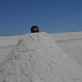 Lori in der Salzwüste bei Uyuni  Lori in der Salzwüste bei Uyuni