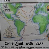 IMG 0555  Karte wo das Schiff schon überal war